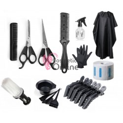 Set pentru frizerie sau coafor KT003 - Coafor Vopsit cu manusi din nitril